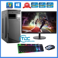 Bộ máy tính để bàn PC Gaming + Màn hình 19 inch Provision Cấu hình core i3 i5 i7 Ram 8GB SSD 120GB +