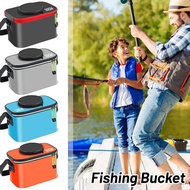 Folding Live Fish Bucket Thickened Fish Bucket Portable Live Outdoor Fishing Tank Box Fish Gear F8u1