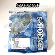 MDH REAR SPROCKET 428 YAMAHA RXZ 33T 36T SPROCKET BELAKANG