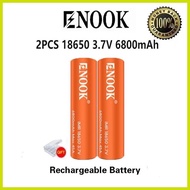 ✥ ☼ ∬ ▗ Enook Original lithium battery 18650 Real Capacity Batteries 6800mAh 45A 3.7v Rechargeable