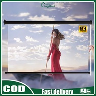 Skrin Projektor Projector Screen 3D 4K LCD Layar Projector Screen Screen Projector Wall Anti Light P