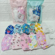 produk Masker Anak 1box 50pcs Masker Anak Duckbill Motif Kartun Lucu