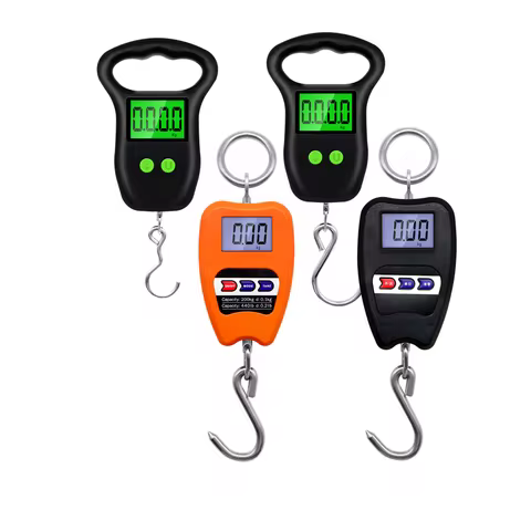 200kg/50kg Hanging Scale Digital Backlight Electronic Scales Fishing Weights Pocket Scale Luggage Cr