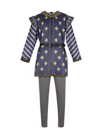 Shrek cosplay costume Prince Charming Costume Coat Pant Full Suit Halloween Outfit