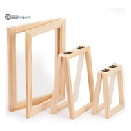 .3 Pieces Paper Making Wooden Paper Making Mould Papermaking Screen Kit 3 Size Frame for DIY  (A7, A