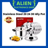 [Induction Support] Steamer Pot LUXURIA ECO Stainless Steel 20 24 30 Idli Pot Idly Steamer with Stea