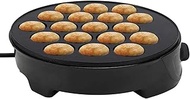 Baking Mold, Housekey Takoyaki Machine Octopus Ball Mini Electric Takoyaki Puffs Pan DIY Fast Breakfast Machine (Color : Black)