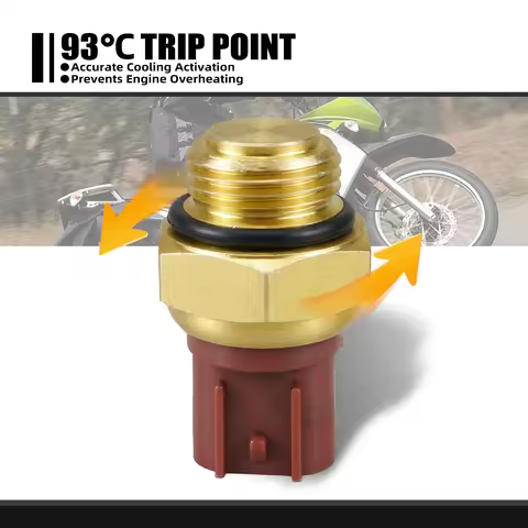 Thermostat Radiator Fan Switch For Kawasaki NINJA ZX-6R ZX-6RR ZX-12R 250R Z1000 Z750S KLX250S KLR65