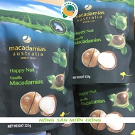 Hạt Macca Úc Nguyên Hạt Vị Vani 225g Vanilla Macadamias Australia