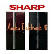 KULKAS 4 PINTU SHARP SJ-IF91PG-BK HYBRID COOLING SYSTEM INVERTER