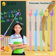 SUER Teaching Pointer, Finger Design Stainless Steel Finger Reading Sticks, Durable Telescopic Rod C