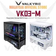 VALKYRIE VK03-M Panoramic Curved MATX Case with 6.2" Touchscreen LCD