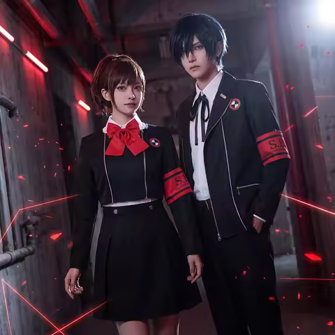 Game Persona Makoto Yuki Aigis Cosplay Costume School Uniform Anime Role Play Outfit Halloween Carni