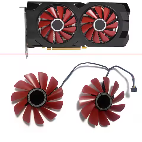 2PCS 85MM Diameter RX-570-RS RX-580-RS FDC10U12S9-C For XFX RX570 RS RX580 RS Video Graphics Cards C