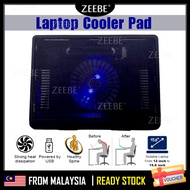 ZEEBE USB Laptop Fan Stand Cooler Pad Cooling Suitable For 14 Computer Big Fan Komputer 手提电脑散热器
