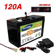 Brand new 12V Battery 120Ah 18650 Lithium Rechargeable Solar Energy Electric Vehicle Battery 12.6v3A