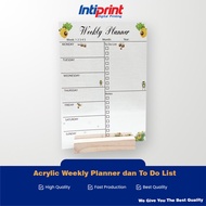 Acrylic Weekly Planner and To Do List - Goals Weekly Schedule