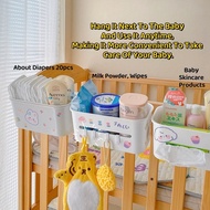 SG Crib Hanging Basket Bedside Diaper Table Multifunctional Storage Box Storage Bag Bedside Hanging 