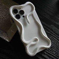 [G-Plus Studio] Medusa Snake Phone Case Suitable for iPhone16pro Max Creative Design 3D Hard Case Ho