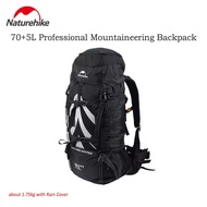 Naturehike NH70B070-B backpack for outdoor hiking 70L large-capacity lightweight backpack with rain 