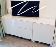IKEA BESTA 白色電視櫃 180cm