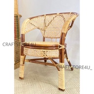 HANDWOVEN RATTAN CHAIR // ADULTS RATTAN CHAIR // KERUSI ROTAN AYAMAN TANGAN