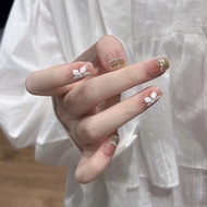 30PCS Wearing armor 3D ice flower green elf gradient cat eye nail art sheet-MJ-588