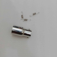 pipa sok sambungan aleher knalpot racing dari 38mm ke 50mm setainlis bonus per