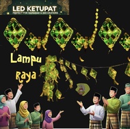 [RAYA 2025] 10L/20L 55/80mm Crystal Ketupat LED Chasing Decoration Lights Hari Raya Aidilfitri Lampu