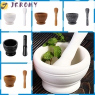 JEROMY Mortar Pestle Set, Manual Multi-function Mashing Medicine Pot, Mashed Garlic PP Durable Lightweight Stone Mortar Spice