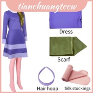 Vibrant Scooby-doo's Daphne Costume Dress Perfect For Street Fashion Style