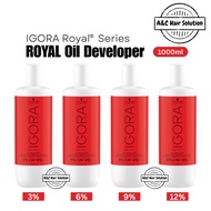Schwarzkopf IGORA Royal Oil Developer 1000ml 3% 6% 9% 12% Schwarzkopf Professional Hair Colour Devel