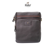 RAV DESIGN	Men's Sling Bag / Genuine Leather / Brown / RVC553G3