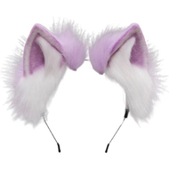 【ELAND shop】 【Top Selling Item】 Women Animal For Cat Wolf Ears Headdress Plush Furry Headband Anime