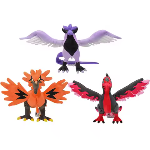 Pokemon Plush Galarian Moltres Articuno Soft Stuffed Action Plushie Dolls Anime Collection Decoratio