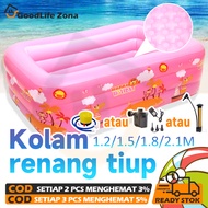 (free pompa set)Murah Inflatable Swimming Pool For Kids / Kolam Renang 1.2/1.5 Meter Kolam Tiup Kota