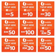 UMobile Prepaid Credit RM50 RM100 Fast Delivery