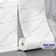 1Piece Marble Look Self Adhesive Tile Sticker Waterproof Wallpaper For Kitchen Bathroom Living Room 
