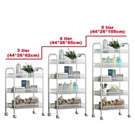 3 4 5 Tier Multipurpose Storage Rack Trolley Rack with Wheel