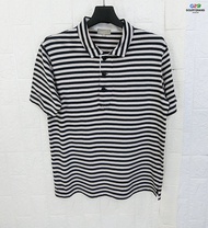 MHL MARGARET HOWELL แท้ อก40 เสื้อยืดคอปกโปโลแขนสั้นคลาสสิกสปอต