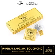 TWG Tea | Imperial Lapsang Souchong, Single Estate Black Tea in 15 Hand Sewn Cotton Bags in Giftbox, 37.5g