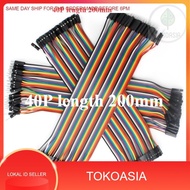 Dupont Line colorful wire 40P length 200mm male female, male male, female female jumper cable iot gp