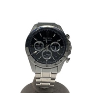 SEIKO Men's Watch Quartz Analog Stainless Steel BLK SLV 8T63-00D0 Direct from Japan Secondhand
