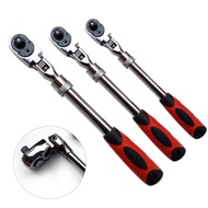 1/4 1/2 Ratchet Wrench 3/8 Telescoping 72 Teeth Socket 180 Movable Head Spanner Mechanical Workshop 