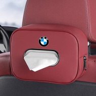 Car Seat Back leather Tissue Box Storage Box Interior Accessories For BMW G20 F10 E46 F30 E39 G30 E6