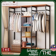 ☄♦THE Simply Cloth Wardrobe Cabinet Storage Modern Style MDF (L60/90/120 x W30 H140cm)