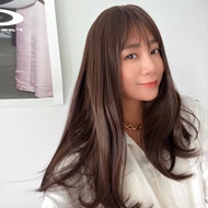 Tangled Full Top Wig Long Straight Hair D8210 |Full Chest Simulation Korean Air Bangs