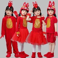 Children Animal Little Fox Costume Red Fox Fox Fake Tiger Wei Fairy Tale Drama Fox Cartoon Stage Per