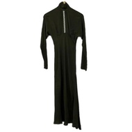 N21 Numero Ventuno green Dress ivory Size 3 dark High neck Lace Women Long sleeves Direct from Japan