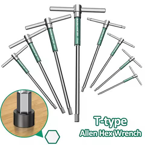 T Type Allen Hex Wrench T/L 2/2.5/3/3.5/4/4.5/5/6/8/10mm Torx Screwdriver Spanner T-shaped Hand Tool